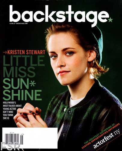  HQ Scans: Kristen in 'Backstage' magazine - November 2012.