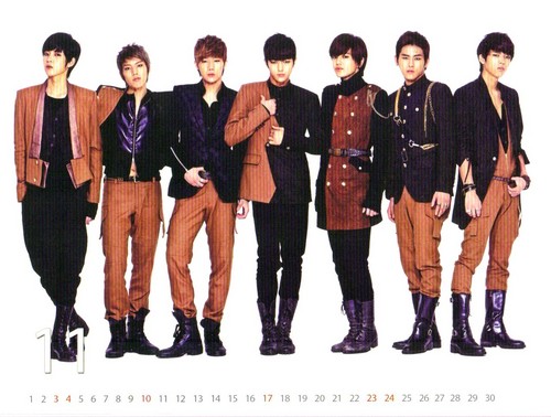  Infinite 2013 일본 Calendar