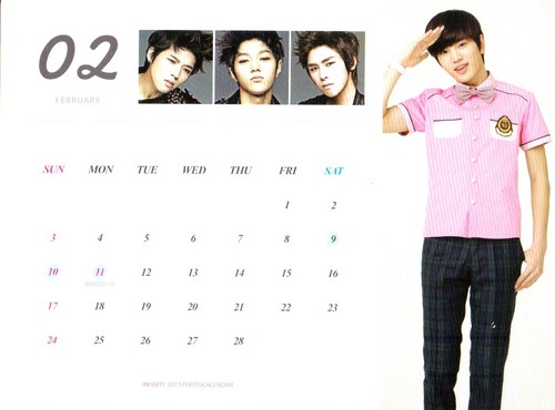  Infinite 2013 Япония Calendar