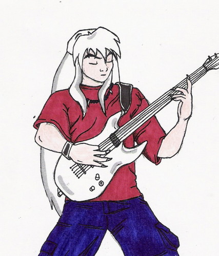  inuyasha violão, guitarra