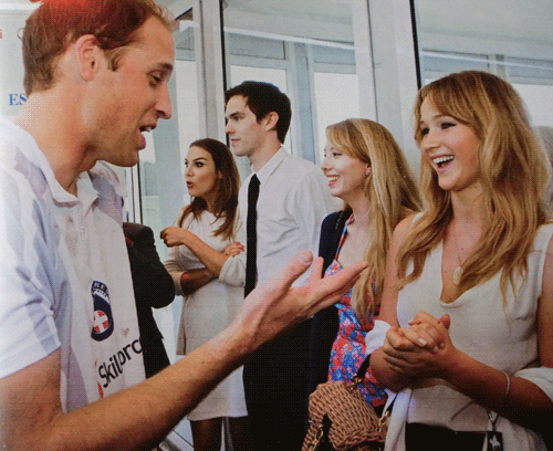  Jennifer Lawrence meeting Prince William