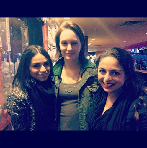 Leighton with fans