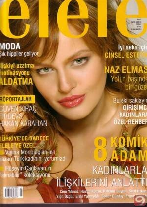 Naz Elmas on the cover of Turkish magazine Elele