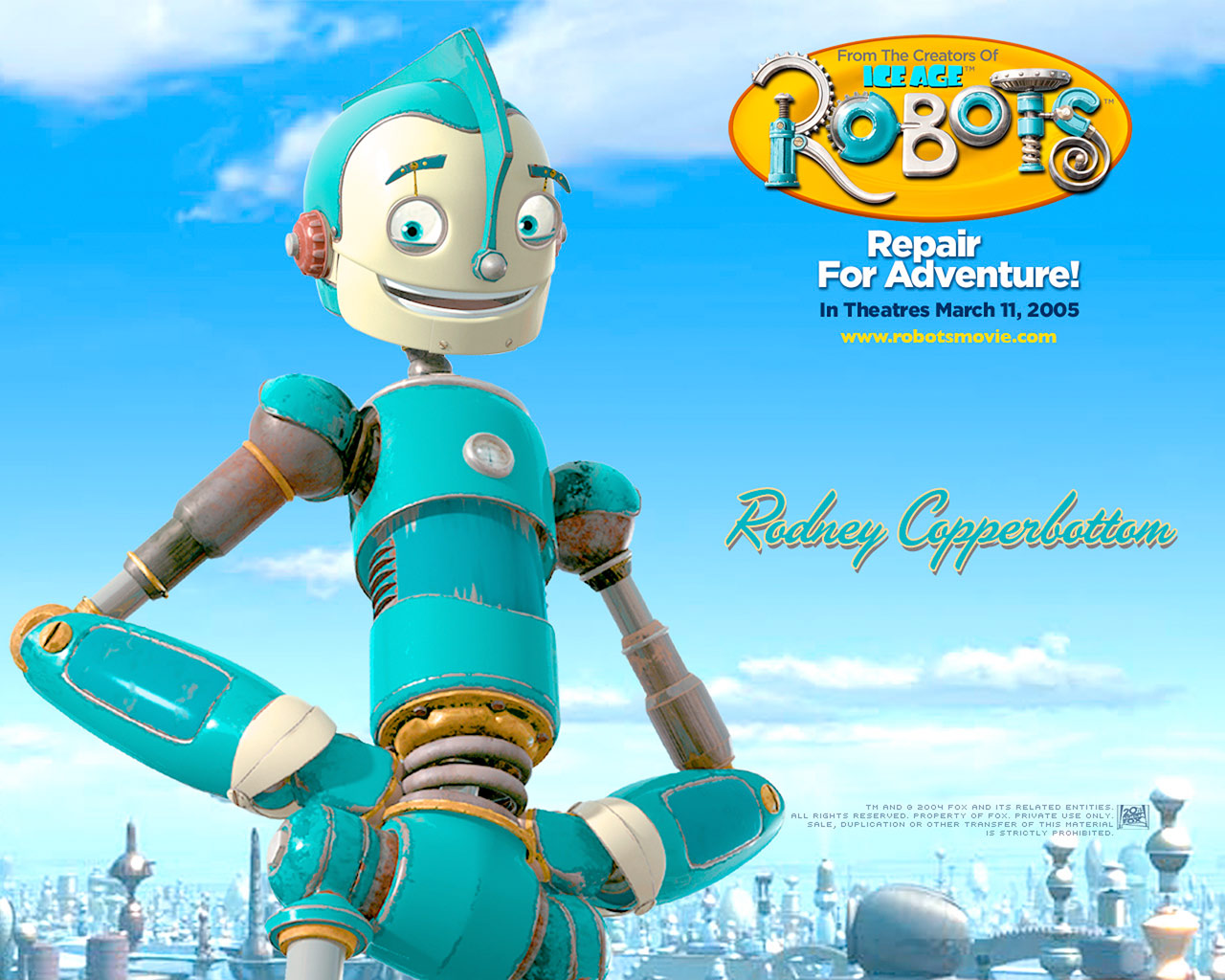- Robots (2005) Wallpaper (32714624) - Fanpop Robots Cappy And Rodney.
