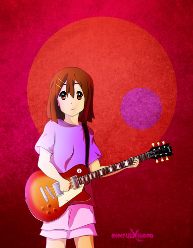  吉他 日本动漫 girl