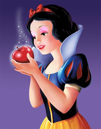  snow white wearing makeup