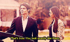  AU MEME │ Elijah confessing his feelings to Elena.