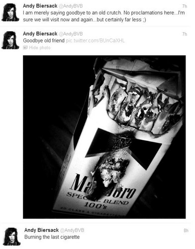  Andy quits smoking:)