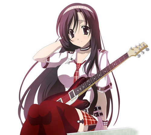 Anime girl guitar 