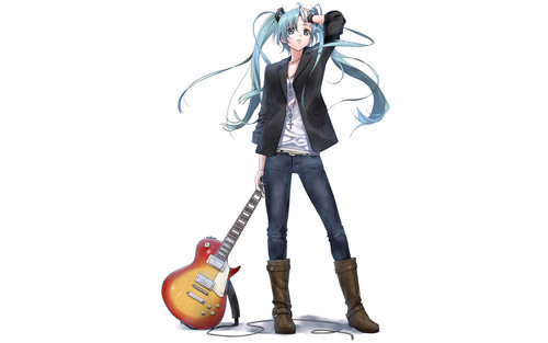  Anime gitara girl