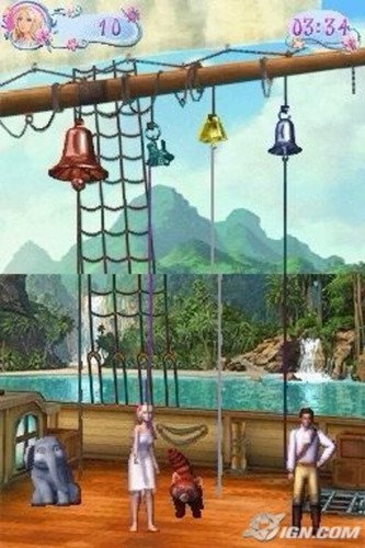  芭比娃娃 as the Island Princess - DS game screenshot