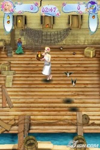  芭比娃娃 as the Island Princess - DS game screenshot