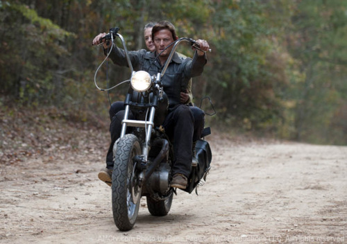  Carol & Daryl on his motorcycle