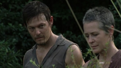  Daryl and Carol watching the Cherokee Rose