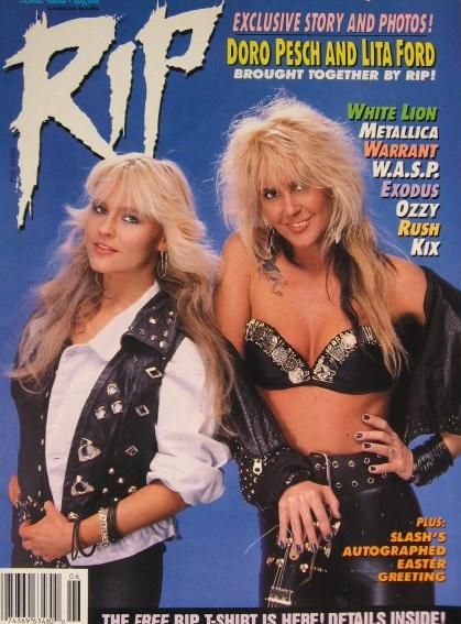 Doro with Lita Ford (ex-The Runaways)