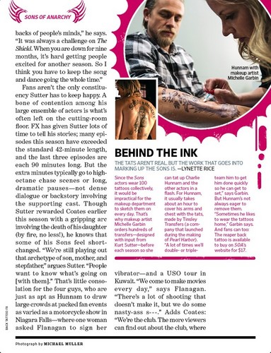  Entertainment Weekly. Sons of Anarchy (feature) Scans