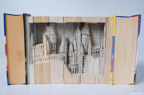 Hogwart Book Sculpture