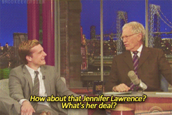  Josh talking about Jennifer Lawrence on Letterman