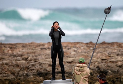 Photos from the Catching Fire set