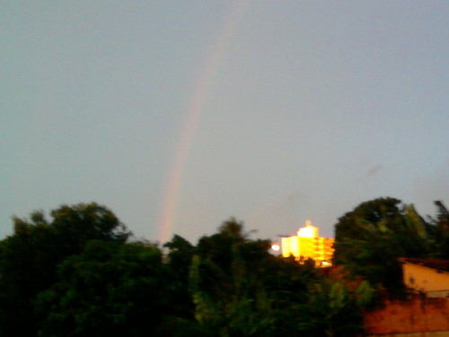 Rainbow at sunset...