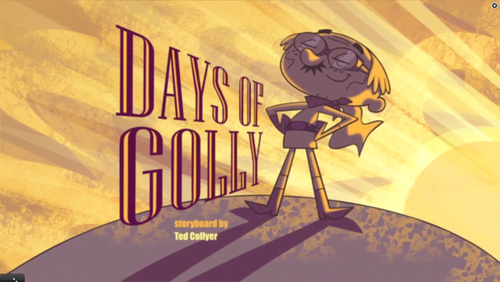  Sidekick: "Days of Golly" শিরোনাম card