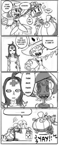  Skullgirls Хэллоуин comic 2