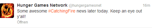 Some awesome Catching Fire news later today