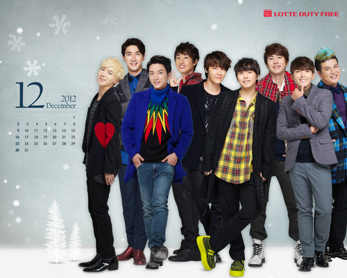  SuJu ~ Dec 2012 Calendar