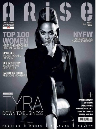 Tyra Banks for ARISE magazine