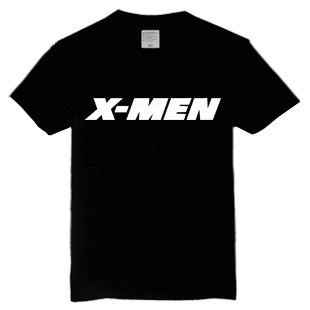 X-MEN simple logo short sleeve T shirt