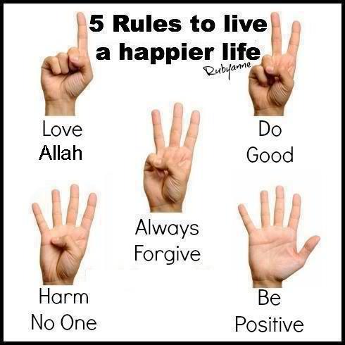  5 rules to live a happier life