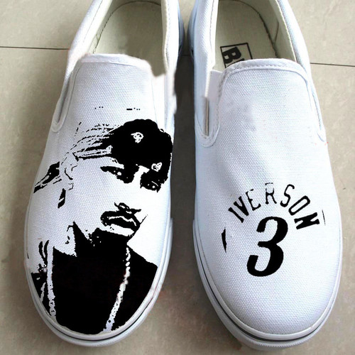 Allen Iverson hand painted shoes