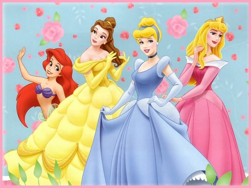  Walt disney fondo de pantalla - Princess Ariel, Princess Belle, Princess cenicienta & Princess Aurora