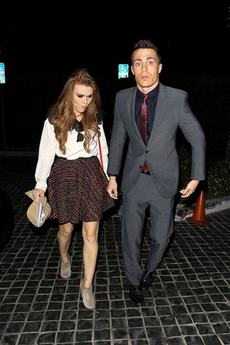  Arriving At Cecconi’s Restaurant With Holland Roden