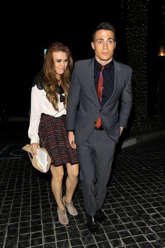  Arriving At Cecconi’s Restaurant With Holland Roden