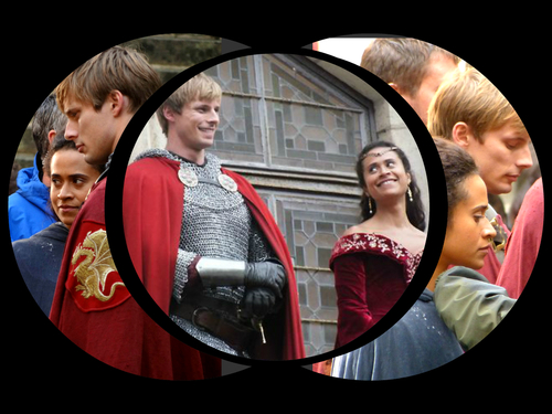  Bradley James and एंजल Coulby
