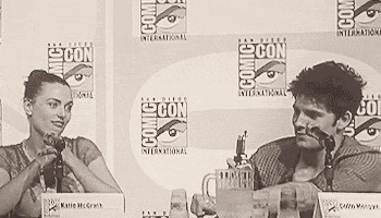  Colin and Katie fist-bumping Gif