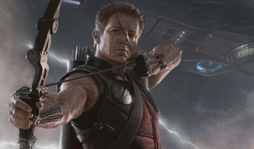  Jeremy Renner as Hawkeye in The Avengers
