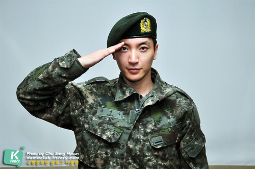 Leeteuk in the army