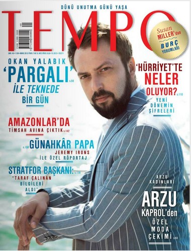 Okan Yalabik on the cover of Turkish magazine Tempo