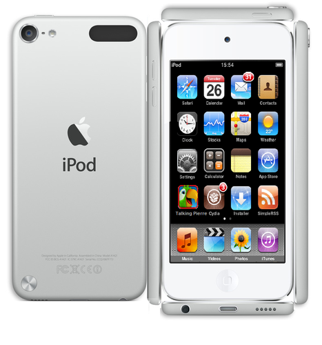  Paper White ipod Touch