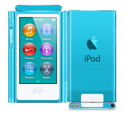  Paper Blue ipod Nano