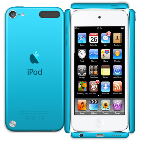  Paper Blue ipod Touch
