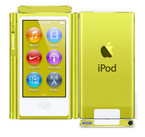  Paper Yellow ipodの, ipod Nano