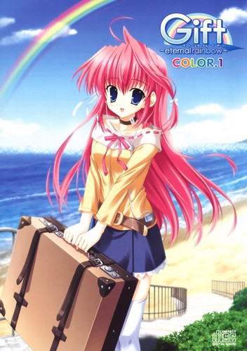 розовый Haired Аниме Girl 04