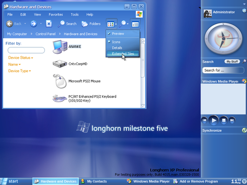 Windows Longhorn screenshot
