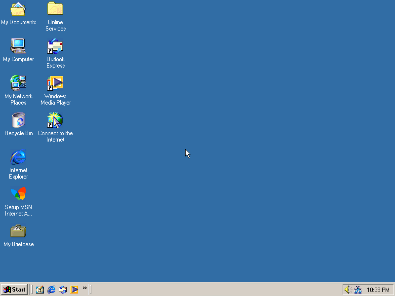 Windows ME screenshot