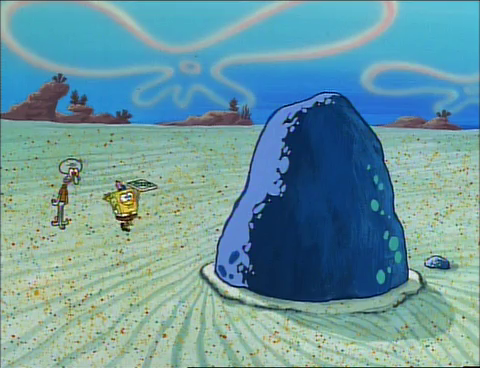  "It's a rock!"