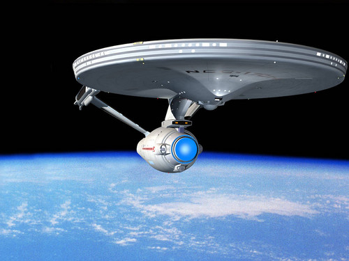  Enterprise in earth orbit