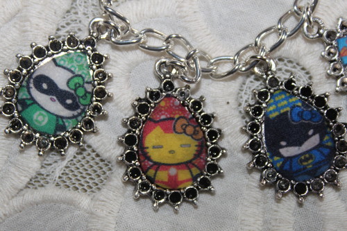  Hello Kitty Superheroes charm bracelet